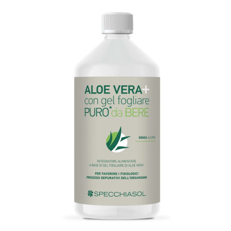 Specchiasol AloeVera Succo Puro Integratore Lenitivo Emolliente 1000 ml