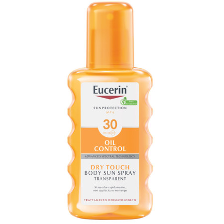 Eucerin Sun Spray Solare Trasparente FP 30 Pelle Normale o Grassa 200 ml