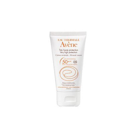 Avène Solare Crema Schermo Minerale Viso SPF 50 Protezione Molto Alta 50 ml