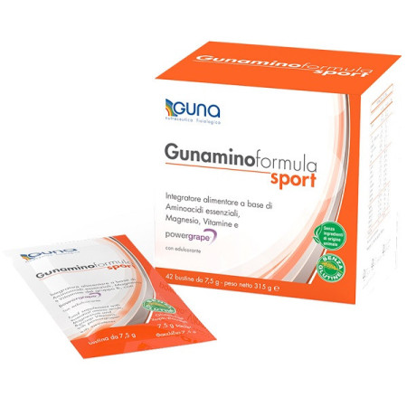 Guna Gunamino Formula Sport Integratore Amminoacidi 42 Bustine
