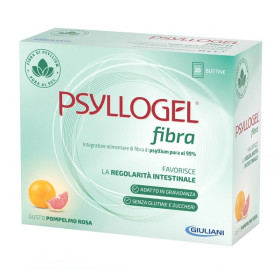 Psyllogel Fibra Integratore Intestinale Gusto Pompelmo Rosa Senza Zucchero 20 Bustine