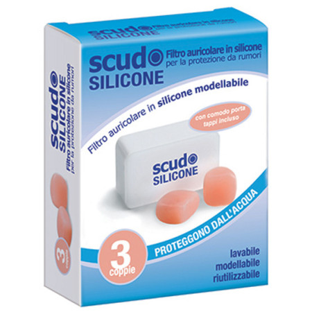 Earplug Scudo Silicone Tappi Auricolari Modellanti 3 Paia