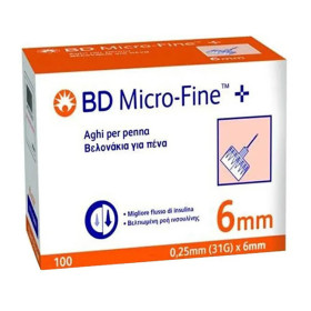 BD Microfine Ago 6mm 31G 100 Pezzi