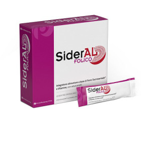 SiderAL Folico 30mg Integratore di Ferro e Vitamine 20 Stick pack