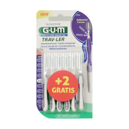 Gum Trav-Ler 1512 Scovolino Interdentale 1.2 mm 6 Pezzi