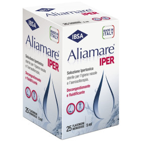 Aliamare Iper Soluzione Ipertonica Igiene Nasale 25 Flaconcini Monodose