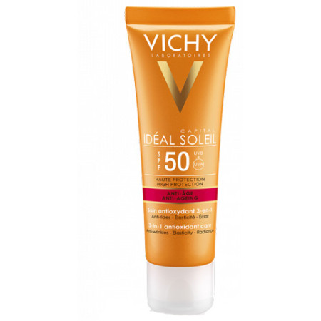 Vichy Idéal Soleil Crema Solare Antietà SPF 50 Protezione Viso 50 ml