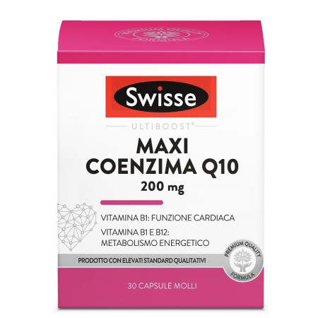 Swisse Maxi Coenzima Q10 Integratore Cardiaco 30 Capsule
