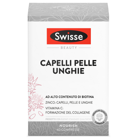 Swisse Capelli Pelle Unghie Integratore Biotina 60 Compresse