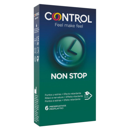 Control Non Stop Profilattici Ritardanti e Stimolanti 6 Pezzi