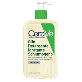 CeraVe Olio detergente idratante Deterge, idrata e lenisce. Con 3 ceramidi Essenziali, Trigliceridi