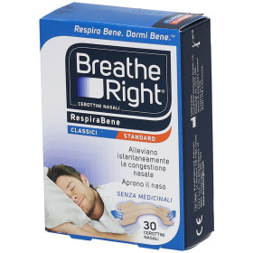 Breath Right Cerottini RespiraBene Nasali Classici Standard 30 Pezzi