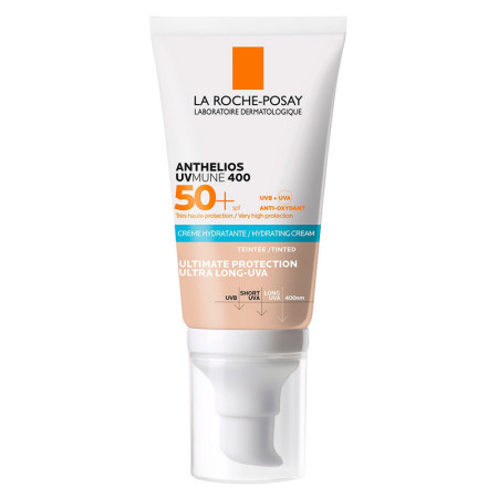 La Roche Posay Anthelios Uvmune 400 Crema Idratante colorata che Offre Protezione Estrema da UVA Ult