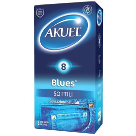 Akuel Preservativi Blues Sottili 8 Pezzi