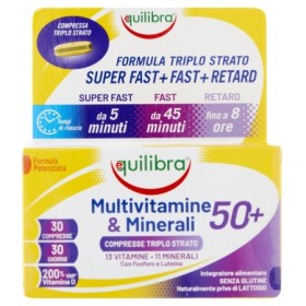 Equilibra Multivitamine & Minerali 50  Integratore di Vitamine e Minerali 30 Compresse