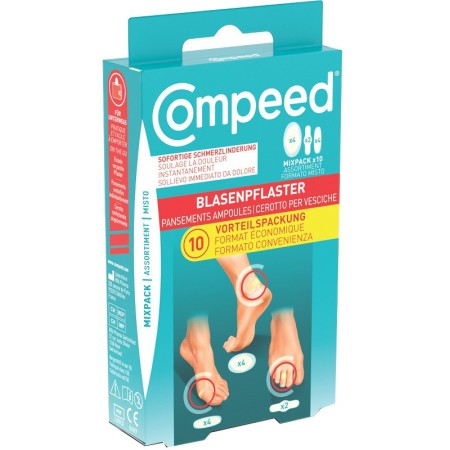 Compeed Cerotti per Vesciche Medio Formato Misto 10 Cerotti
