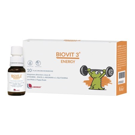 Biovit 3 Energy Integratore Energetico Bambini 10 Flaconcini