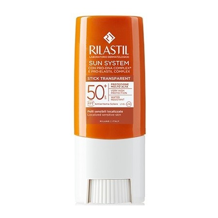Rilastil Sun System Stick Solare 50  Trasparente 8,5 ml