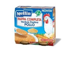 Mellin Pappa Completa Verdura Pastina Pollo 2 x 250 g