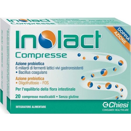 Inolact Integratore di Fermenti Lattici 20 Compresse Masticabili
