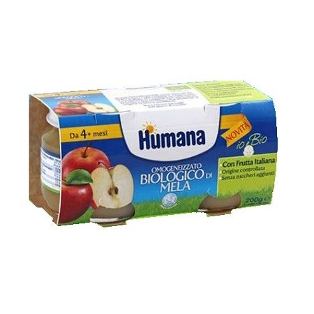 Humana Omogeneizzato Biologico Mela 2x100 g