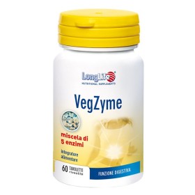 LongLife VegZyme Integratore Digestivo 60 Tavolette