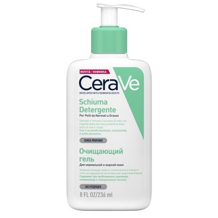 CeraVe Schiuma Detergente Viso Pelle Grassa Seboregolatrice 236 ml
