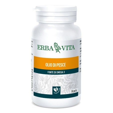 Erba Vita Olio di Pesce Integratore Omega3 EPA e DHA 50 Perle