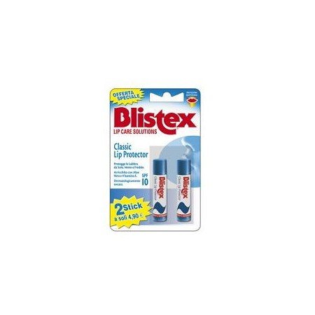 Blistex Classic Lip Protector SFP10 Balsamo Labbra 2 Stick