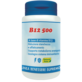 Natural Point B12 Cianocobalamina Integratore 100 Capsule Vegetali