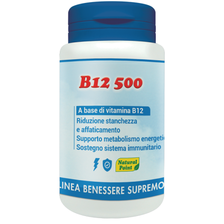 Natural Point B12 Cianocobalamina Integratore 100 Capsule Vegetali