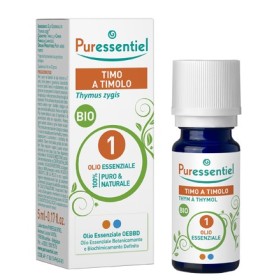 Puressentiel Olio Essenziale Timo Timolo Bio Per il Benessere di Naso e Gola 5ml