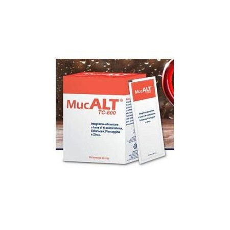 Mucalt TC 600 Integratore Benesse Vie Respiratorie 20 Bustine 4 g