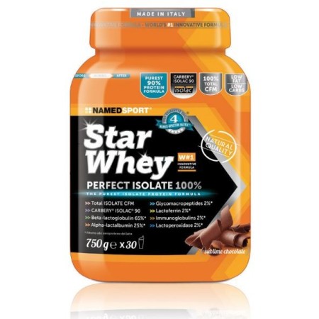Named Sport Star Whey Isolate Sublime Chocolate Integratore Proteico 750 g