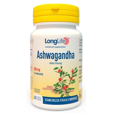 LongLife Ashwagandha Integratore Rilassante 60 Capsule