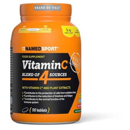 Named Sport Vitamin C 4 Natural Blend Integratore di Vitamina C 90 Compresse