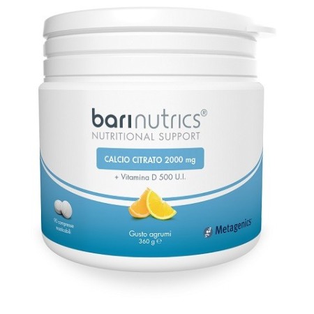 Barinutrics Integratore Calcio Citrato Gusto Arancia E Limone 90 Compresse