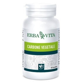 Erba Vita Carbone Vegetale Integratore Intestinale 100 Tavolette