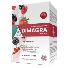 Dimagra Protein Red Fruit Integratore Dimagrante 10 Bustine