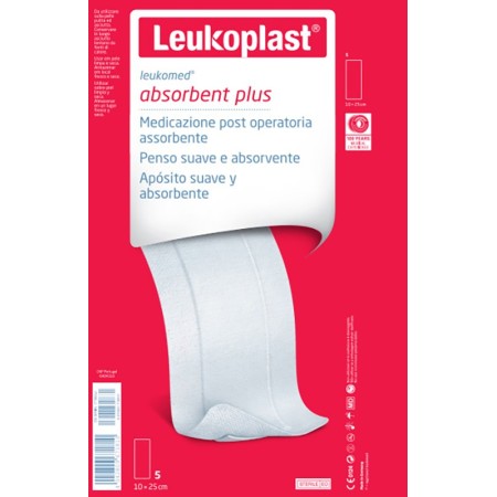 Leukomed Medicazione Autoadesiva Garza Tessuto Non Tessuto 10x25 Cm